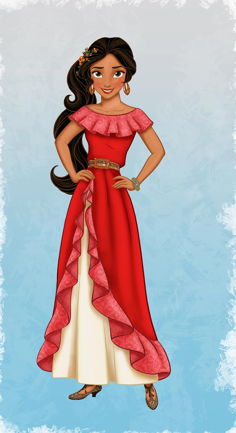 red disney princess dress