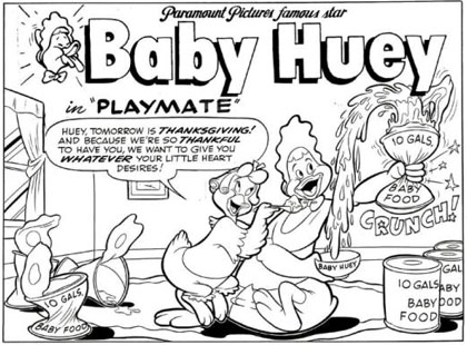 Baby Huey 9 Years Coloring Pages