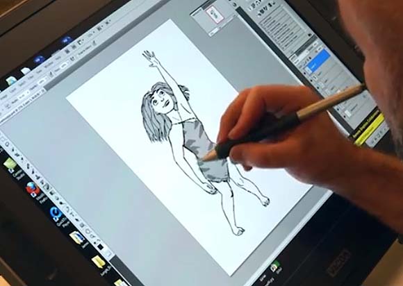 580px x 412px - James Baxter Teaches The Internet How To Draw \
