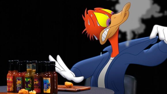 Donald Duck on Hot Ones