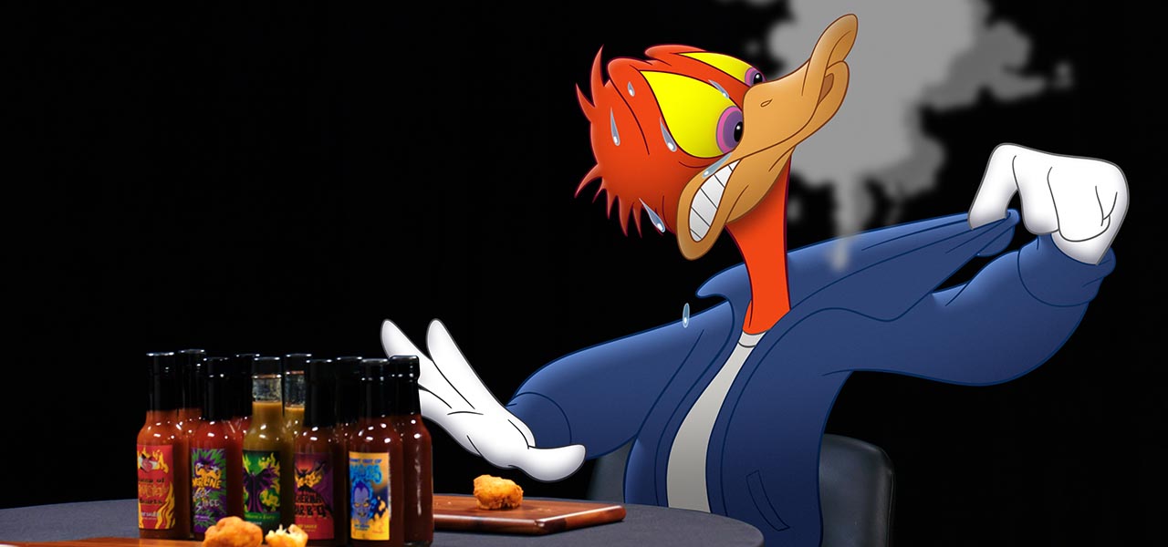 Donald Duck on Hot Ones